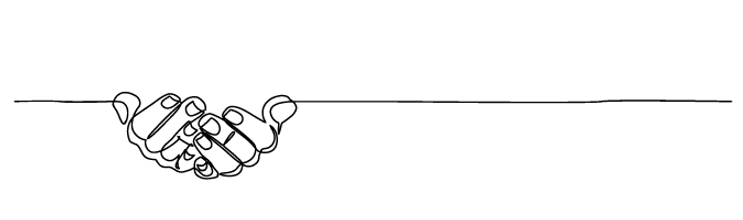 Zeichnung Hände, die ein Licht halten und ein Symbol für die Seelenmesse sind - im Dekanat Mannheim